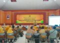Suasana kegiatan Bimbingan Teknis (Bimtek) Penatausahaan Keuangan Daerah Tahun 2025 yang digelar BPKD Kabupaten Pekalongan di Gedung Pertemuan Umum (GPU) Kajen, Selasa, 11 November 2025. (Fahri Akbar/Lingkarjateng.id)