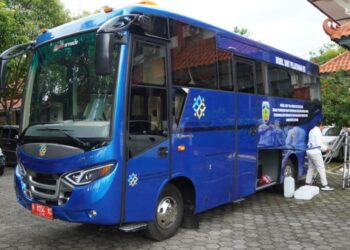 POTRET: Bus pelayanan keluarga berencana (KB) keliling milik Pemerintah Kabupaten Jepara. (Tomi Budianto/Lingkarjateng.id)