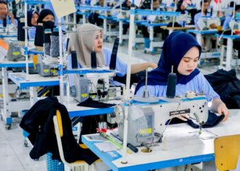 POTRET: Pekerja industry tekstil di Jawa Tengah. (Humas Pemprov Jateng)