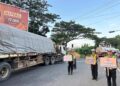 Satlantas Polresta Pati saat melakukan monitoring di Jalan Lingkar Selatan, Jumat, 26 Desember 2025. (Lingkarnews Network)
