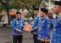HUT Korpri ke-54, Wabup Pati Tekankan Netralitas ASN dan Percepatan Digitalisasi 26 Wakil Bupati Pati Risma Ardhi Chandra saat memimpin upacara HUT Korpri ke–54 di pendopo Kabupaten Pati, Senin, 1 Desember 2025. (Lingkarnews Network)