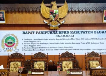 POTRET: Ruang sidang paripurna DPRD Blora, Minggu, 30 November 2025. (Eko Wicaksono/Lingkarjateng.id)
