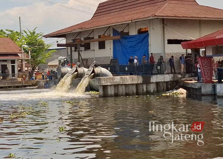 Ratusan Pompa di Semarang Disiagakan Hadapi Potensi Banjir Puncak Musim Hujan 25 Rumah Pompa Sringin di wilayah Kaligawe, Kota Semarang. (Syahril Muadz/Lingkarjateng.id)