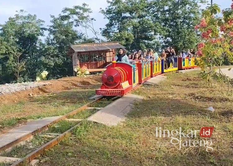 Sitiluhur Park Pati, Wisata Baru di tengah Pemangkasan Dana Desa 25 Wahana kereta mini di Sitiluhur Park Desa Sitiluhur, Kecamatan Gembong, Kabupaten Pati, Selasa, 23 Desember 2025. (Lingkarnews Network)