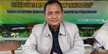 Wakil Ketua DPRD Kabupaten Pekalongan, H. Sumar Rosul, S.IP., M.AP., saat memberikan keterangan kepada wartawan usai kegiatan Pendidikan Politik dan Peningkatan Demokrasi di Kajen, Kabupaten Pekalongan, Rabu, 31 Desember 2025. (Fahri Akbar/Lingkarjateng.id)