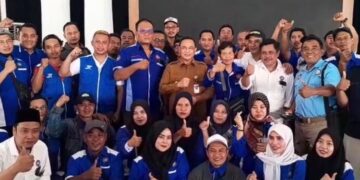 Bupati Pati, Sudewo, usai audiensi bersama pengusaha dan serikat pekerja tentang penetapan upah minimum pada Senin, 22 Desember 2025.  (Lingkarnews Network)