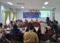Suasana Rapat Dewan Pengupahan Demak yang membahas tentang penetapan UMK dan UMSK 2026 yang berlangsung di Ruang Wabup Demak, Senin, 22 Desember 2025. (Burhanuddin Aslam/Lingkarjateng.id)