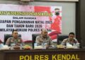 Kapolres Kendal AKBP Hendry Susanto Sianipar memberikan imbauan terkait perayaan malam pergantian tahun. (Dok. Pribadi/Lingkarjateng.id)