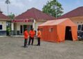 Posko Terpadu di Bawen, Kabupaten Semarang disiagakan untuk mengantisipasi terjadinya bencana alam di momen libur perayaan tahun baru. (Hesty Imaniar/Lingkarjateng.id)
