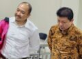 Direktur Utama PT Sritex Iwan Kurniawan Lukminto (kiri) dan Komisaris Utama PT Sritex Iwan Setiawan Lukminto (kanan) saat menjalani sidang di Pengadilan Tipikor Semarang, Senin, 19 Januari 2026. (Antara/Lingkarjateng.id)