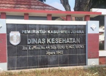 POTRET: Tampak depan gedung Dinas Kesehatan Kabupaten Jepara