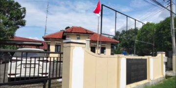 Suasana di Polsek Sumber, Kabupaten Rembang pada Senin, 19 Januari 2026 menyusul kabar pemeriksaan sejumlah pegawai pemerintahan Kabupaten Pati. (Vicky Rio/Lingkarjateng.id)