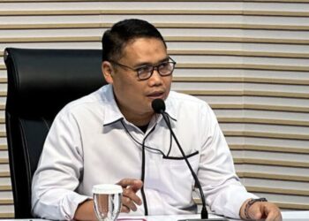 Pelaksana Tugas Deputi Penindakan dan Eksekusi KPK Asep Guntur Rahayu memberikan keterangan di Gedung Merah Putih KPK Jakarta, Minggu, 11 Januari 2026. (Antara/Lingkarjateng.id)