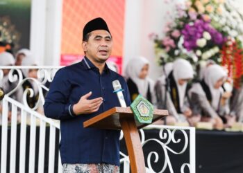 Wakil Gubernur Jawa Tengah Taj Yasin Maimoen saat menghadiri Haflah Akhirussanah dan Khotmil Qur’an di Pondok Pesantren Manba’ul Hikmah Kaliwungu, Kendal, Minggu, 25 Januari 2026. (Humas Pemprov Jateng/Lingkarjateng.id)