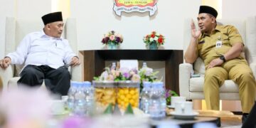 Kuota Haji Jateng 2026 Naik Jadi 34.122 Jemaah, Wagub Minta Tingkatkan Pelayanan 21 Wakil Gubernur Jawa Tengah (Wagub Jateng), Taj Yasin Maimoen, saat menerima Kepala Kantor Wilayah Kementerian Haji dan Umrah Provinsi Jawa Tengah di Semarang pada Senin, 12 Januari 2025. (Humas Pemprov Jateng/Lingkarjateng.id)