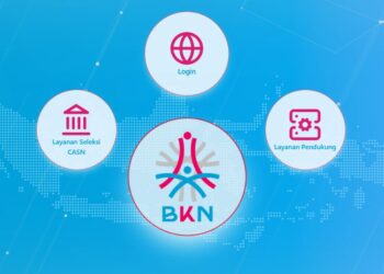 ILUSTRASI: Halaman login ASN Digital. (BKN/Lingkarjateng.id)