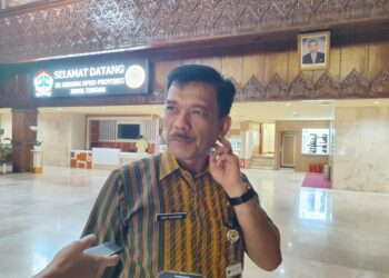 Kepala Dinas Pemberdayaan Masyarakat, Desa, Kependudukan dan Pencatatan Sipil (Dispermadesdukcapil) Jawa Tengah, Nadi Santoso. (Rizky Syahrul/Lingkarjateng.id)