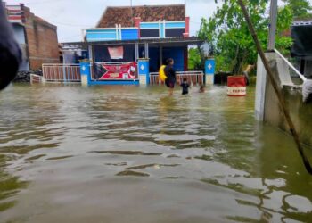 Banjir yang melanda Kabupaten Pati. (Lingkarnews Network)