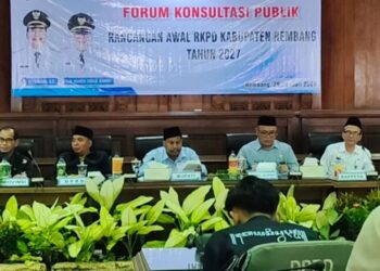 Dibatasi Maksimal 30 Persen, Pemkab Rembang Bakal Perketat Belanja Pegawai 25 Pelaksanaan Forum Konsultasi Publik (FKP) Rancangan Awal RKPD Tahun 2027 di ruang rapat paripurna DPRD Rembang, Kamis, 29 Januari 2026. (Vicky Rio/Lingkarjateng.id)