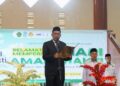HAB ke-80 Kemenag, UIN Sunan Kudus Evaluasi Capaian 2025 dan Perkuat Kelembagaan 34 Rektor UIN Sunan Kudus, Prof. Dr. H. Abdurrohman Kasdi dalam acara Peringatan HAB ke-80 Kementerian Agama Republik Indonesia yang digelar UIN Sunan Kudus di GOR, Sabtu, 3 Januari 2026. (Dok. for Lingkarjateng.id)