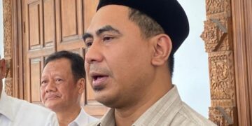 Wakil Gubernur (Wagub) Jawa Tengah (Jateng), Taj Yasin Maemoen saat diwawancara di Wisma Perdamaian, Kecamatan Semarang Tengah, Selasa, 20 Januari 2026. (Rizky Syahrul/Lingkarjateng.id)