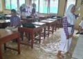 Pendidikan Terdampak Banjir, Dindikbud Pekalongan Siapkan Konsep Sekolah Panggung 37 Suasana SMP Negeri 2 Siwalan, Kabupaten Pekalongan, saat area sekolah tergenang banjir, beberapa waktu lalu. Foto : Dindikbud Kabupaten Pekalongan for Lingkar Jateng