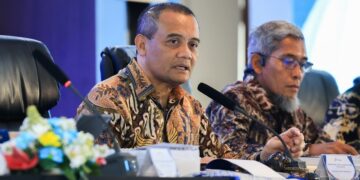 Gubernur Jawa Tengah Ahmad Luthfi dalam Rapat Umum Pemegang Saham Tahunan (RUPST) Bank Jateng Tahun Buku 2025 di Bhimasena Hall Kantor Pusat Bank Jateng, Jalan Pemuda, Kota Semarang, Jumat, 27 Februari 2026. Foto : Pemprov Jateng/Lingkar Jateng