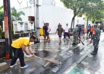 Jajaran ASN, TNI – Polri di Kudus Aksi Kerja Bakti Massal Pasca Dandangan