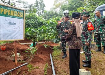 Tim Wasev TNI AD Puas dengan Progres TMMD di Desa Gedong Kendal