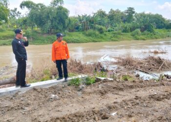 Perbaikan Tanggul Sungai Lusi Longsor di Kuripan Grobogan Tunggu Desain Final