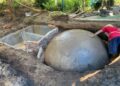 Pembangunan biodigester berbasis kotoran sapi di Desa Tangkisan, Kecamatan Bayan, Kabupaten Purworejo, Jawa Tengah. (Tim 36 KKNT Undip)