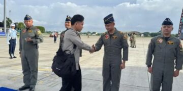 Wakil Presiden (Wapres) Gibran Rakabuming Raka tiba di Helipad Lapangan Desa Talok, Kecamatan Pangkah, Kabupaten Tegal, Jumat, 6 Februari 2026. (Humas Sekretariat Wapres RI)