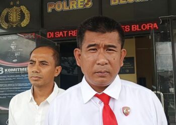 Kasatreskrim Polres Blora, AKP Zaenul Arifin. (Eko Wicaksono/Lingkarjateng.id)