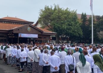 Ilustrasi - Pelantikan PPPK Paruh Waktu di Kabupaten Kudus beberapa waktu lalu. Foto : Nisa Hafizhotus Syarifa/Lingkar Jateng