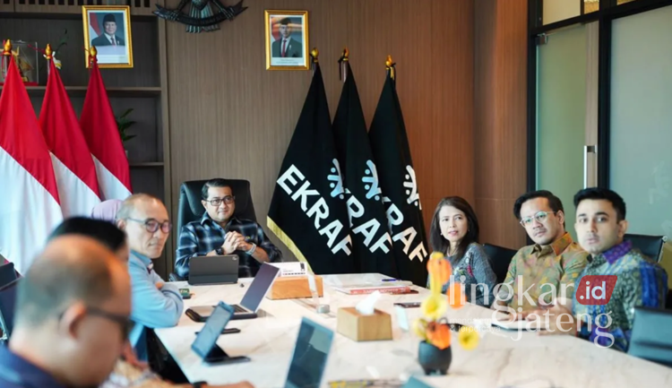 Menteri Ekonomi Kreatif Teuku Riefky Harsya menerima kunjungan perwakilan Indonesia Gastronomy Community (IGC) di Kantor Kementerian Ekonomi Kreatif, Jakarta, Kamis (19/2/2026). Foto : Dok. Kemenekraf/Lingkar Jateng