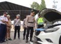 Operasi Keselamatan Candi 2026 di Kendal, Fokus Tekan Pelanggaran dan Kecelakaan 35 Plh Kabagops Polres Kendal Kompol Amin beserta jajaran saat melakukan pengecekan kendaraan laik jalan di halaman Mapolres Kendal, Senin 2 Februari 2026. (Dok. Pribadi/Lingkarjateng.id)