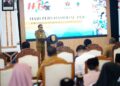 Plt Bupati Pati, Risma Ardhi Chandra menyampaikan sambutan dalam Peringatan Hari Pers Nasional (HPN) yang digelar di Pendopo Kabupaten Pati, Senin, 9 Februari 2026. (Dok. for Lingkarjateng.id)
