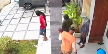 Video Dugaan Aktivitas Mencurigakan di Pekalongan Viral, Warga Diimbau Lapor 110 44 Tangkapan layar video CCTV yang memperlihatkan sekelompok orang mendatangi salah satu rumah warga di Gg. Manunggal, Desa Wonokerto Kulon, Kecamatan Wonokerto, Kabupaten Pekalongan, Rabu, 25 Februari 2026 sekitar pukul 11.08 WIB. (WhatsApps Group/Lingkarjateng.id)