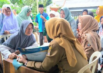 Pelaksanaan Layanan Kesehatan Speling (Spesialis Keliling) bagi masyarakat di Desa Gedong, Kecamatan Patean, Kabupaten Kendal pada Minggu, 2 Maret 2026. (Arvian Maulana/Lingkarjateng.id)