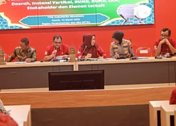 Bupati Semarang pimpin Rapat Lintas Sektoral di jajaran Forkopimda Kabupaten Semarang jelang Lebaran 2026, Kamis (12/3/2026). Foto : Dok. Diskominfo Semarang /Lingkar