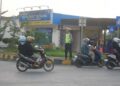 Exit Tol Bojong, Kabupaten Pekalongan, Selasa (17/3/2026), mulai nampak kendaraan pemudik. Foto : Fahri/Lingkar