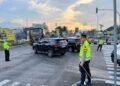 Kapolres Salatiga AKBP Ade Papa Rihi saat mengatur arus lalulintas di kawasan exit tol Tingkir, Rabu, 18 Maret 2026. Foto : Dok.Humas Polres Salatiga/Lingkar