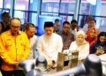 Bupati Kudus Sam’ani Intakoris mendampingi kunjungan Menteri Perdagangan RI Budi Santoso di SMK Wisudha Karya Kudus, Kamis (12/3/2026). Foto : Nisa Hafizhotus Syarifa /Lingkar Jateng