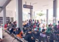 MEMBLUDAK : Ruang tunggu keberangkatan bus AKAP Terminal Tipe A Tingkir, Salatiga penuh penumpang saat puncak arus balik, Minggu, 29 Maret 2026. Foto : Dok.Humas Terminal Tipe A Tingkir/Lingkar