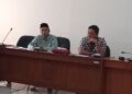 Ketua DPRD Pati Ali Badrudin bersama Wakil Ketua II DPRD Kabupaten Pati, Bambang Susilo. (Lingkarjateng.id)
