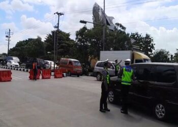 Polisi Batasi Kendaraan Masuk Kota Pati Saat Sidang Putusan Botok Cs 