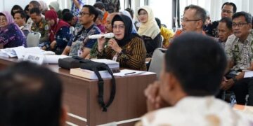 RAPAT: Sejumlah kepala OPD Pemkot Salatiga saat mengikuti Musyawarah Perencanaan Pembangunan (Musrenbang) RKPD 2027 di Ruang Kaloka Lantai Kantor Setda Salatiga, Kamis, 12 Maret 2026. (Prokompim Setda Salatiga/Lingkarjateng.id)
