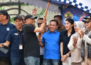 Plt. Bupati Pekalongan Sukirman menghadiri pelepasan program mudik gratis warga Jawa Tengah di Museum Purna Bhakti Pertiwi, TMII, Jakarta, Senin, 16 Maret 2026. (Dok. Prokompim Kabupaten Pekalongan/Lingkarjateng.id)