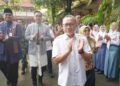 Menteri Koordinator Bidang Pangan, Zulkifli Hasan saat meninjau langsung pelaksanaan program Makan Bergizi Gratis (MBG) di sejumlah sekolah di Kabupaten Jepara, Selasa, 10 Maret 2026. (Tomi Budianto/Lingkarjateng.id)