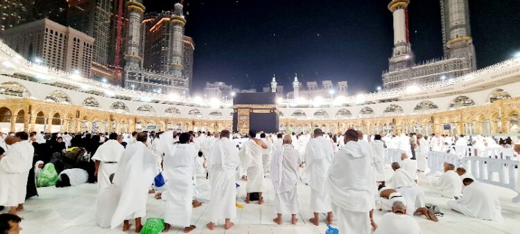 Ilustrasi - Ibadah haji di masjidil haram Mekkah. Foto : Dok.Pribadi Fian/Lingkar